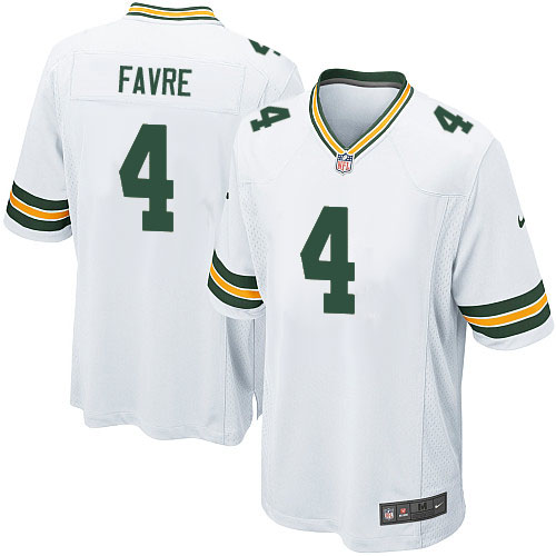 Youth Limited Brett Favre Nike Jersey White Road - #4 NFL Green Bay Packers